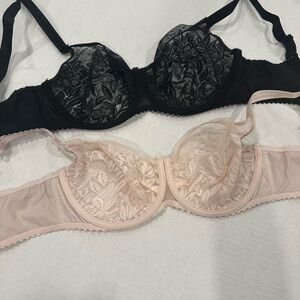 Prima Donna Lace Underwire Bra Set - Black & Cream